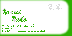 noemi mako business card